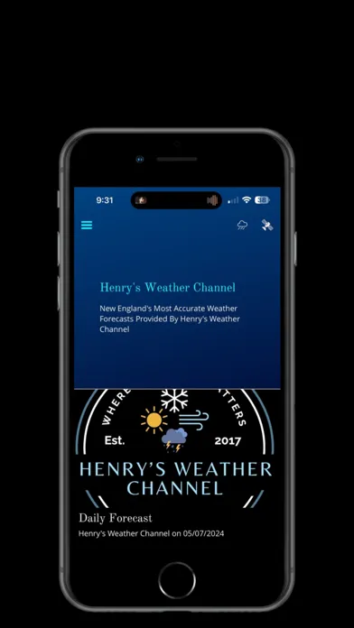 Captures d'écran de Henry's Weather Channel